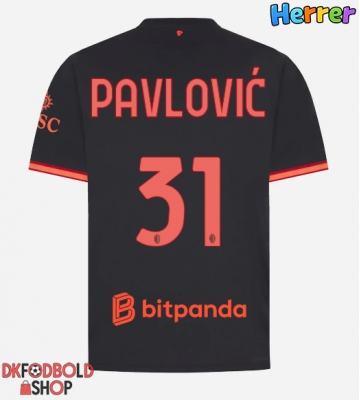 AC Milan Strahinja Pavlovic #31 Tredje trøje 2026-27 Kort ærmer AC Milan Strahinja Pavlovic #31 Tredje trøje 2026-27 Kort ærmer